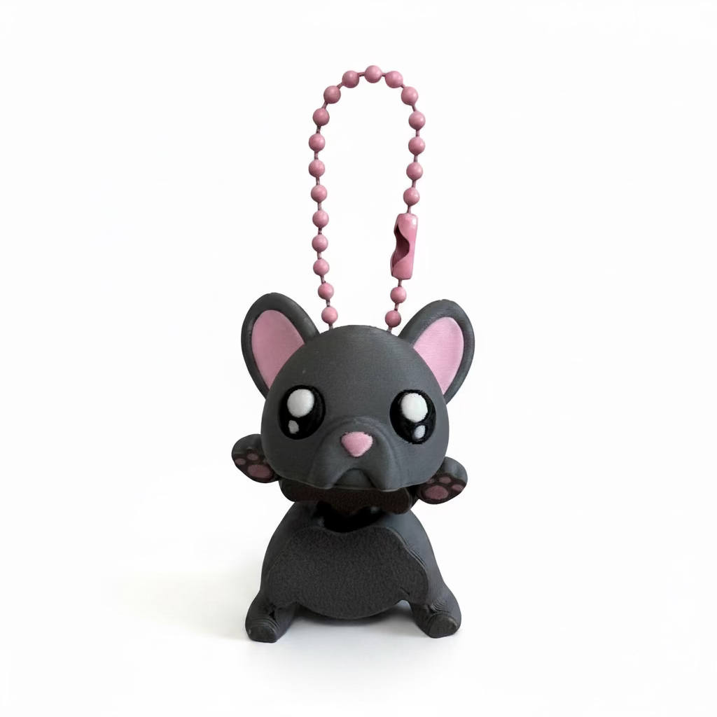 Frankie the Frenchie Keychain